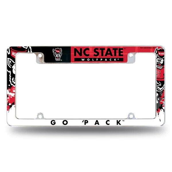 Auto Frame All Over Chrome Tuffy Head Wolfpack Outfitters Bookstore 